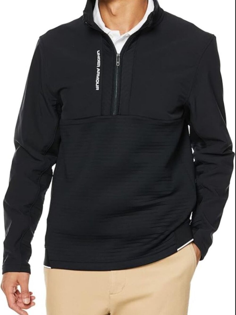 NEW Under Armour Men's 3XL Funnel neck Half Zip Jacket In Blue NWT $120